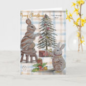 Carte Thème de Noël Boganhues Print (Fleur jaune)