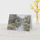 Carte Thème de pêche Vide Personnalisable (Fleur jaune)