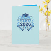 Carte Thème de remise des diplômes Promotion 2026 Thème (Fleur jaune)
