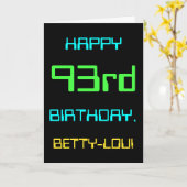 Carte Thème du 93ème anniversaire de l'informatique numé (Fleur jaune)