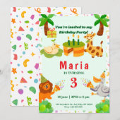 Carte thème jungle (Devant / Derrière)