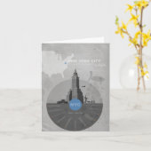 Carte Thème New York (Fleur jaune)