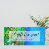 Carte Thème Peacock promotion commerciale (Debout devant)