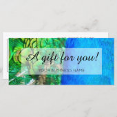 Carte Thème Peacock promotion commerciale (Devant / Derrière)