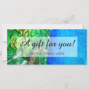 Carte Thème Peacock promotion commerciale