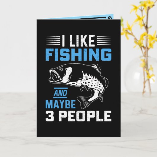 Carte Thème pêche  (Fleur jaune)