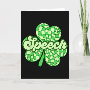 Carte Thérapeute de la parole de la Saint-Patrick Slp Th
