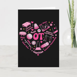 Carte Thérapeute de la Saint-Valentin en ergothérapie pé