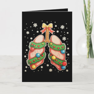 Carte Thérapeute de l'arbre de Noël du poumon de thérapi