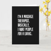 Carte Thérapeute de massage (Fleur jaune)