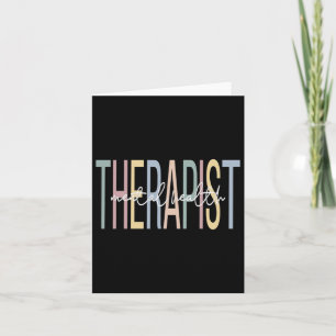 Carte Thérapeute de santé Boho Thérapie de santé mentale
