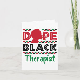 Carte Thérapeute noire Psychologie de la santé mentale C