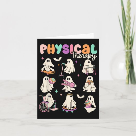 Carte Thérapeute physique Cute Ghost Physical Therapy Pt (Devant)