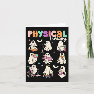 Carte Thérapeute physique Cute Ghost Physical Therapy Pt