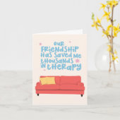 Carte Thérapie d'amitié (Fleur jaune)