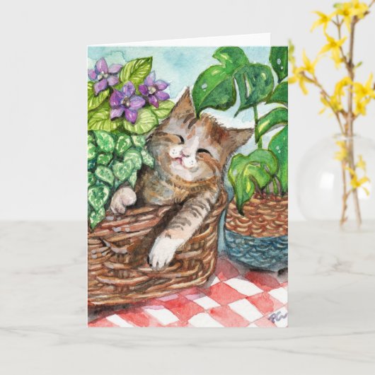 Carte Thérapie de la sieste (Fleur jaune)