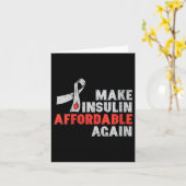 Carte Thérapie de l'insuline chez les femmes Sensibilisa (Fleur jaune)