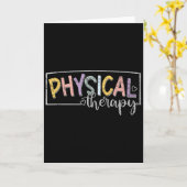 Carte Thérapie physique drôle Pt Therast (Fleur jaune)