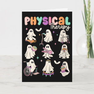 Carte Thérapie physique fantôme mignonne pour femmes Pt