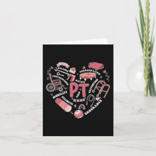 Carte Thérapie physique Pt Saint-Valentin Cœur en forme