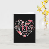 Carte Thérapie physique Pt Saint-Valentin Forme de coeur (Fleur jaune)