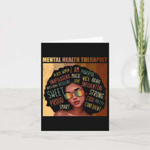 Carte Thérapiste en santé Afro Femmes Mois de l'histoire