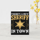 Carte There's A New Sheriff In Town Deputy Sheriff Lice (Fleur jaune)