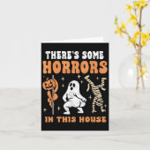 Carte There's Some Horrors In This House Soky Halloween (Fleur jaune)