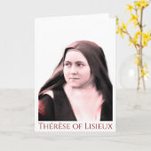Carte Thérèse de Lisieux (vers 1890) (Fleur jaune)