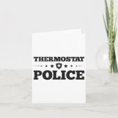 Carte Thermostat Police Amusants Papa Cadeaux Fête des p (Devant)
