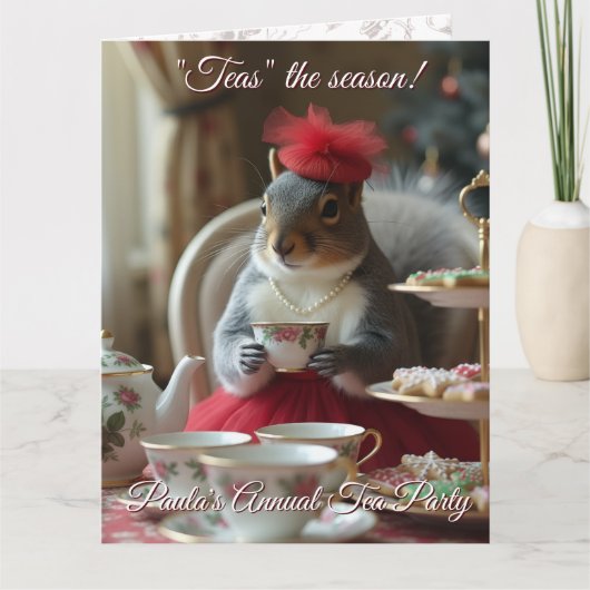 Carte "Thés" l'Invitation de Saison (Devant)