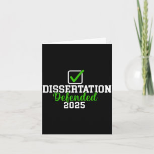 Carte Thèse soutenue 2025 pour doctorat edd phd