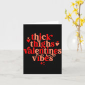 Carte Thick Thighs And Valentine Vibes Heart Valentine O (Fleur jaune)