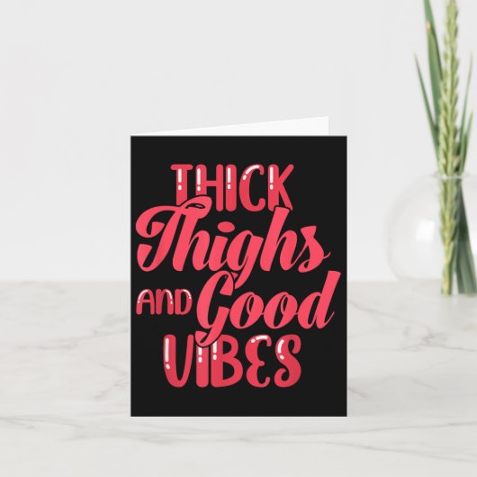 Carte Thick Thighs Fun Tee For Fat Persons - Black, Plus (Devant)