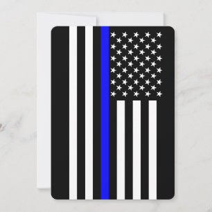 Carte Thin Blue Line à l'américaine