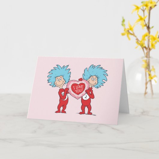 Carte Thing One Thing Two Je t'aime (Fleur jaune)