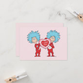 Carte Thing One Thing Two Je t'aime (Devant/Arrière en situation)