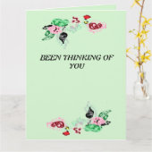 Carte Thing You : Vin avec Rose (Fleur jaune)