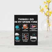 Carte Things I Do In My Spare Time Crochet Knitting Funn (Fleur jaune)