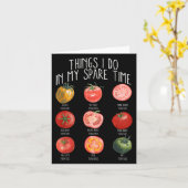 Carte Things I Do In My Spare Time Tomatoes Gardening Pl (Fleur jaune)