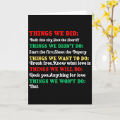 Carte Things We Did Built This City Shot The Sheriff Sta (Fleur jaune)