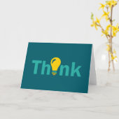 Carte Think (Fleur jaune)