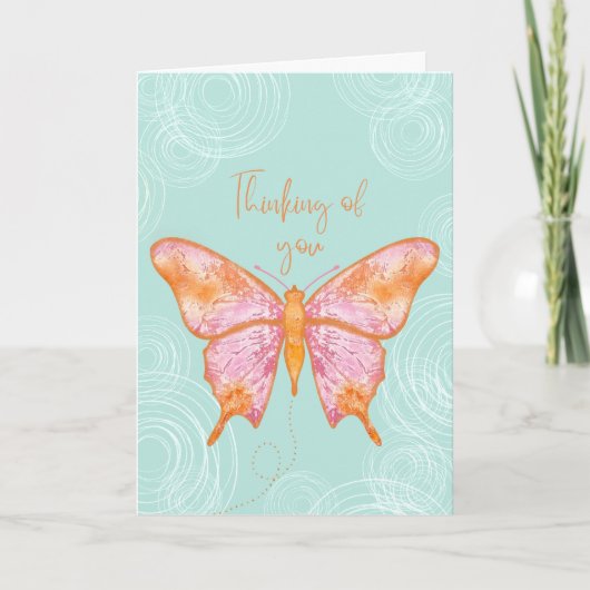 Carte Thinking of You Butterfly Encouragement (Devant)