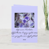 Carte Thinking of You Card (Dos)