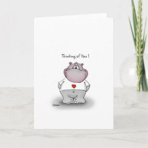 Carte Thinking of you ! Cute vend pour your loved one.