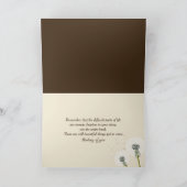 Carte Thinking of You Dandelion Seedling On a Bible (Intérieur)