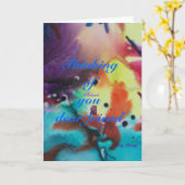 Carte Thinking of you dear friend (Fleur jaune)