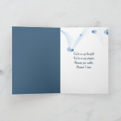 Carte Thinking of You Duckling In a Blue T-shirt Pocket (Intérieur)