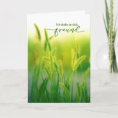 Carte Thinking of You German Language Summer Grasses (Devant)