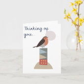 Carte Thinking of you greeting card (Fleur jaune)